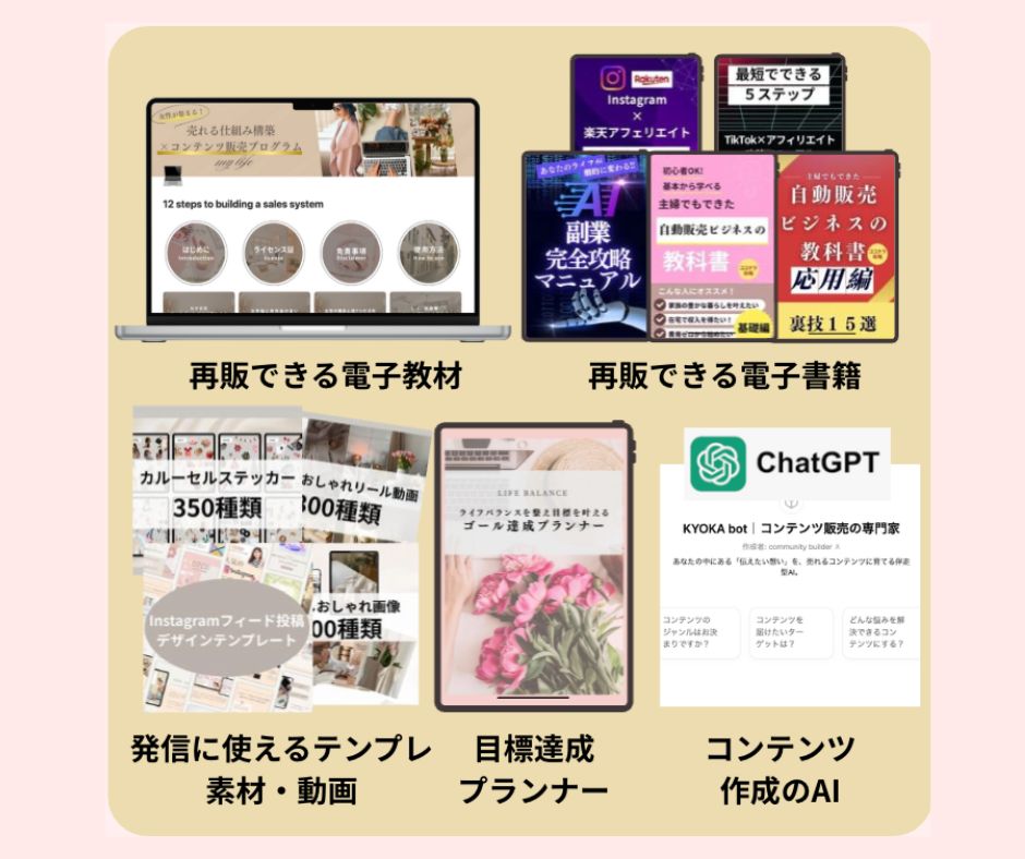 売れる仕組み構築×コンテンツ販売プログラム